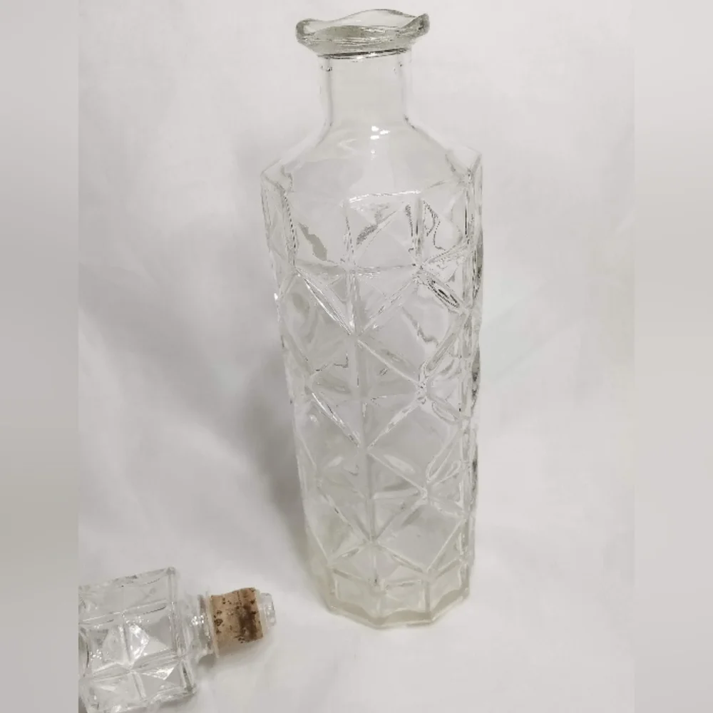 Anchor Hocking Diamond Quilted Liquor Decanter &Stopper Barware. - Picture 12 of 13